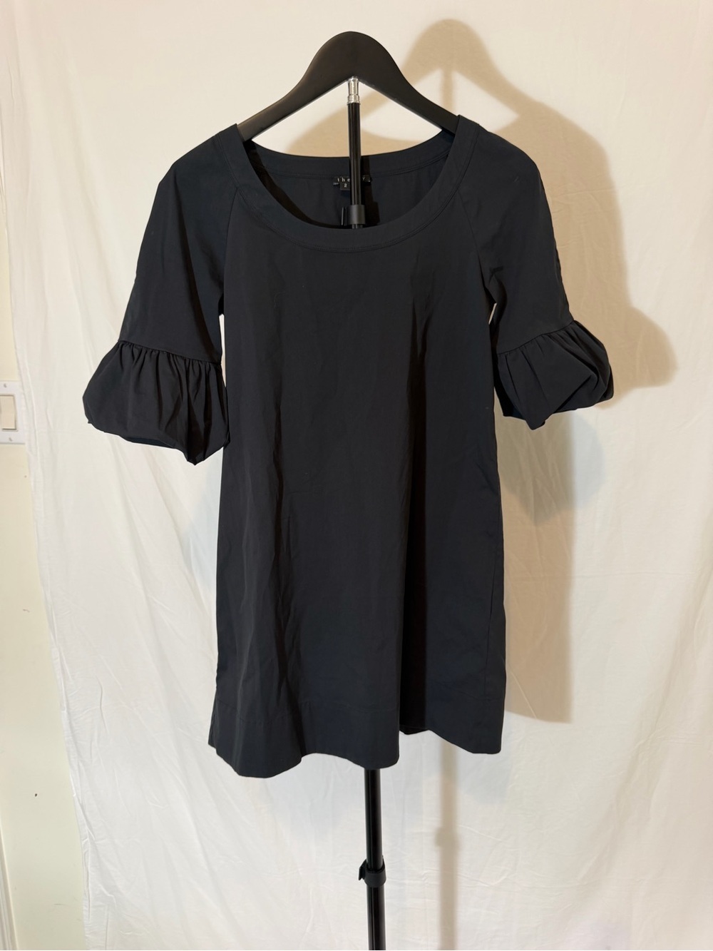 Theory Bell Sleeve Shift Dress | Black | Size 2